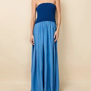 Strapless Soglio Dress Maritime Navy/Marina Blue